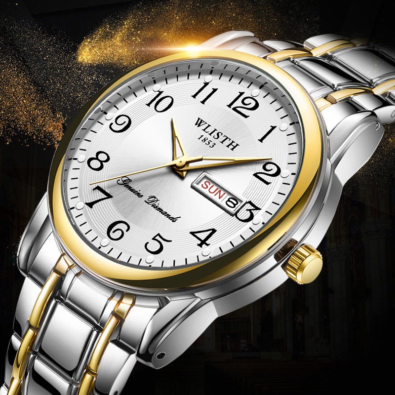 Jewelry Style Watches - ساعة يد رجالية فاخرة كوارتز رقمية