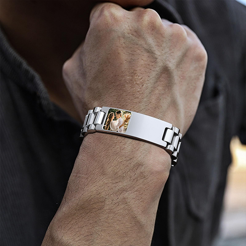 صورة مخصصة نص سوار حزام (استيك - مراجعة Jewelry Style Watches وسعره