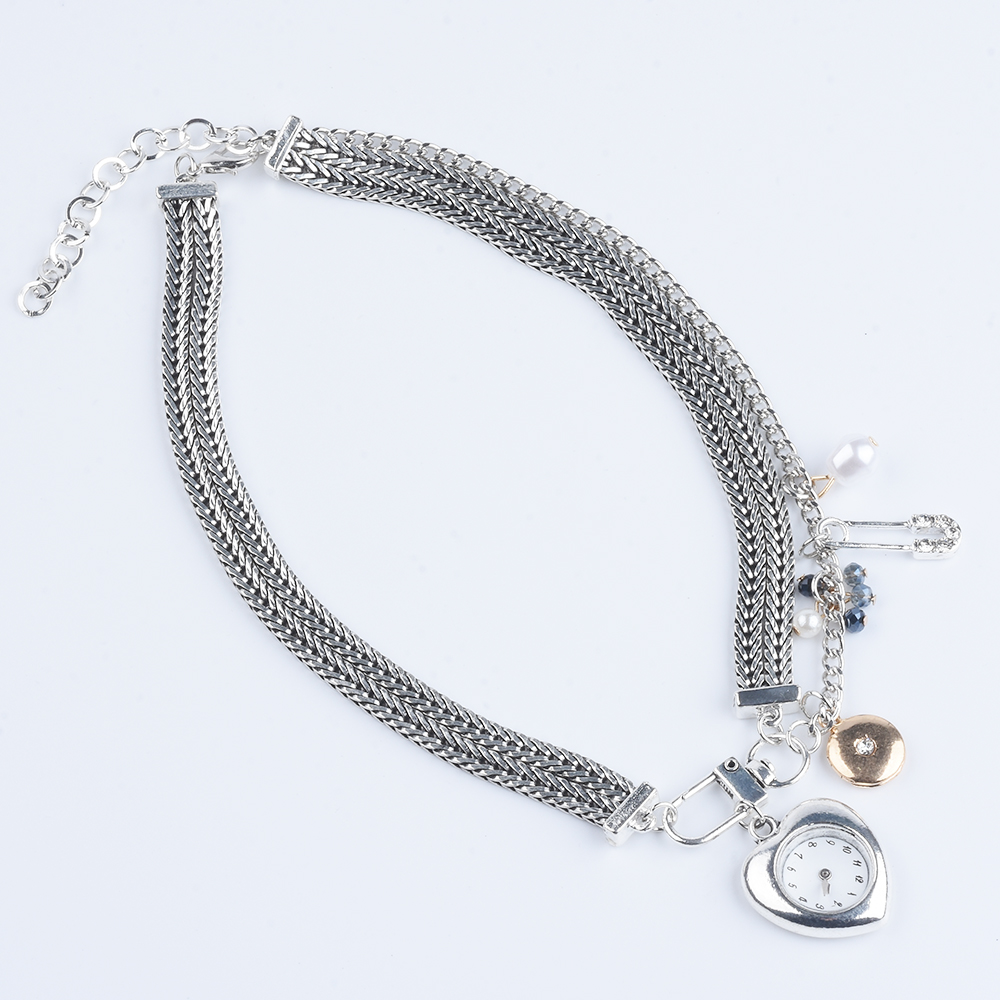 الهندي خمر الفضة مطلي ساعة الج - مراجعة Indian Jewelry Watches وسعره