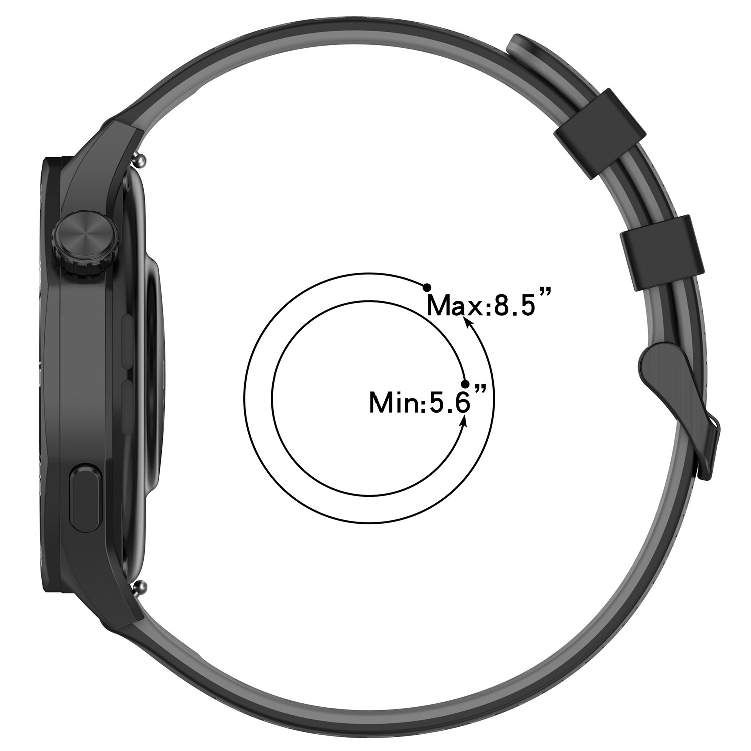 22 مللي متر الرياضة سيليكون حز - مراجعة A1 Watches & Jewelry New York Photos وسعره