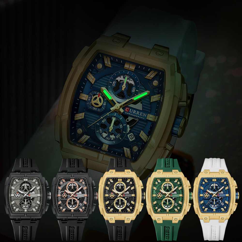 ساعة CURREN الفاخرة للرجال، سا - مراجعة Jewelry Style Watches وسعره