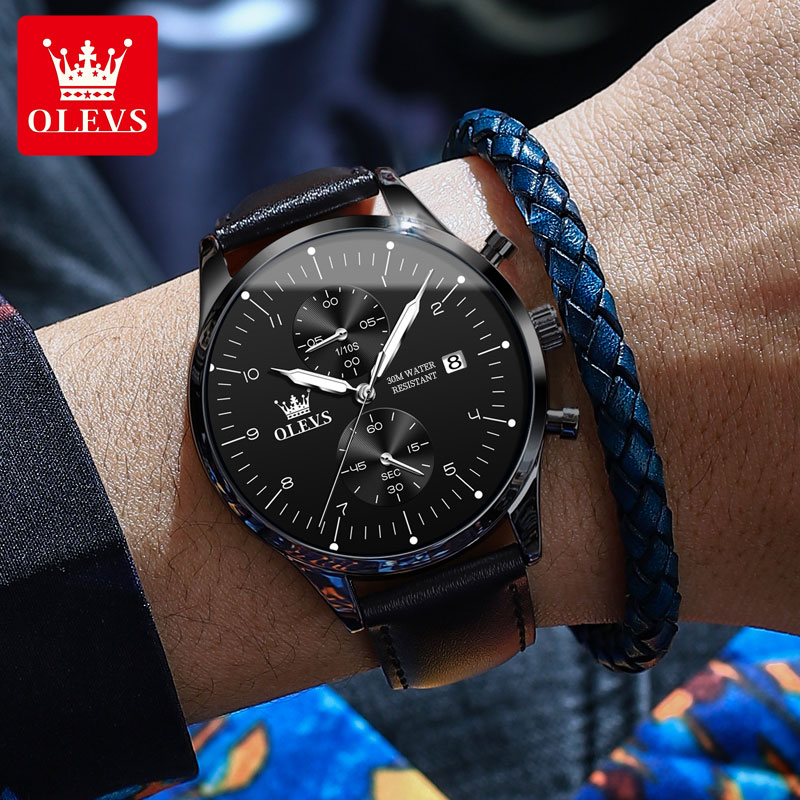 ساعة يد رجالية OLEVS 2880 عصري - مراجعة Watches & Jewelry Lvmh وسعره