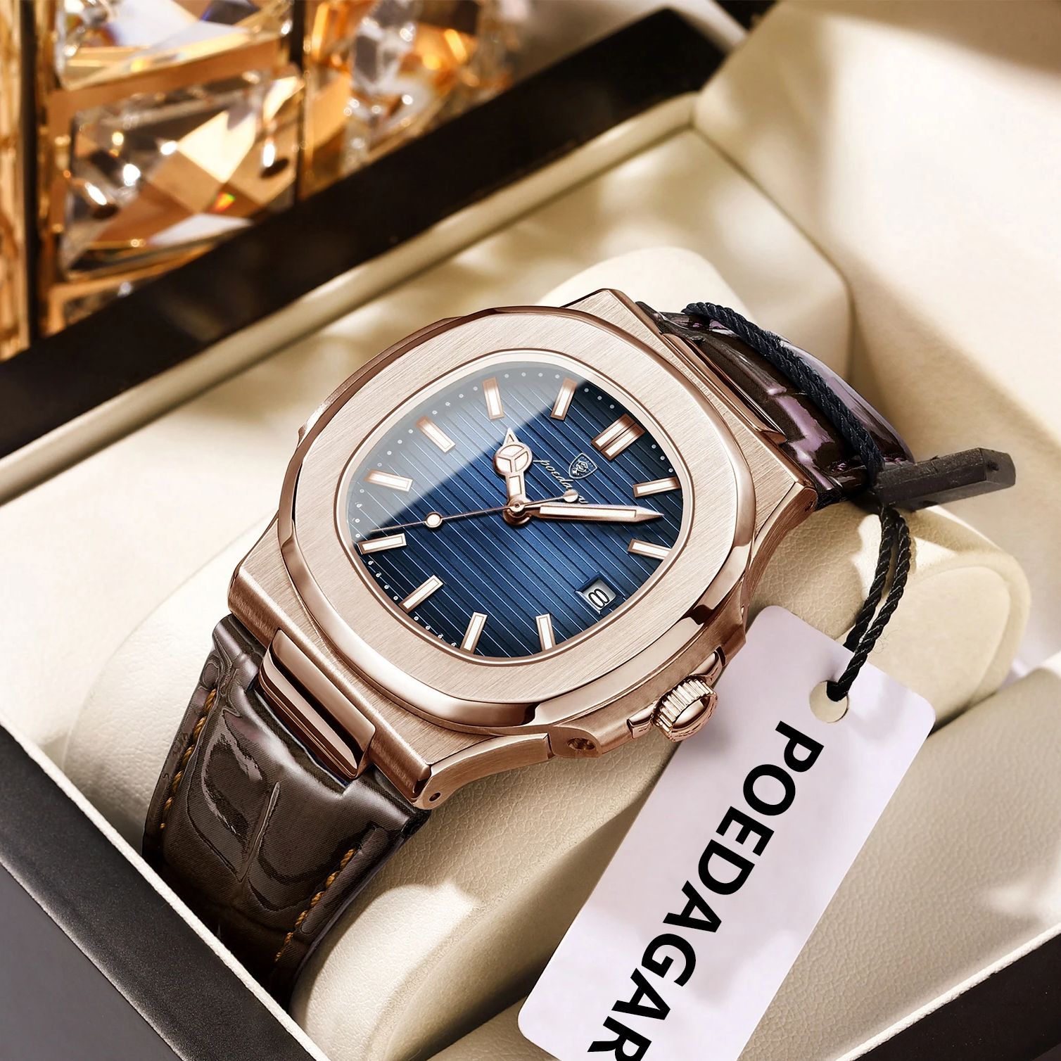 POEDAGAR رجل الأعمال ساعة تاري - مراجعة Rg Watches & Jewelry Gmbh وسعره