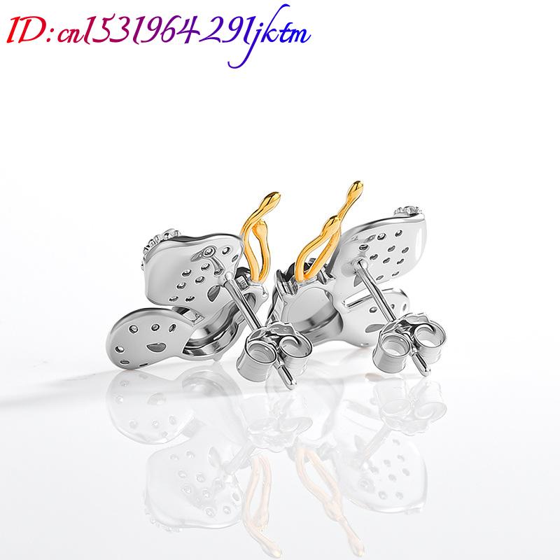 أقراط فراشة من اليشم البورمي ا - مراجعة Jewelry & Watches Spółka Z Ograniczoną Odpowiedzialnością Sp Z Oo وسعره